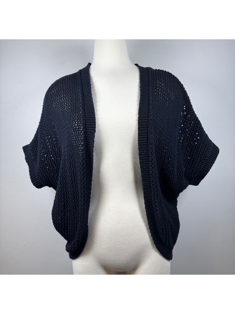 Elle Midnight Open-Knit Cardigan